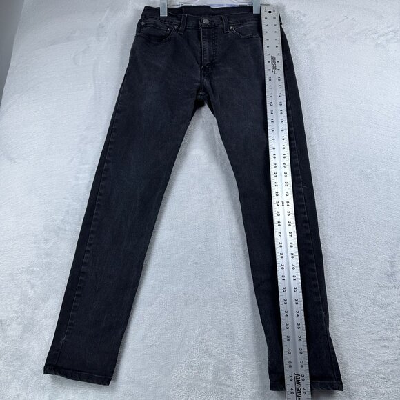Levi Strauss & Co. 512 Skinny Jeans Womens Size W32X32L High Rise Black - Picture 13 of 14